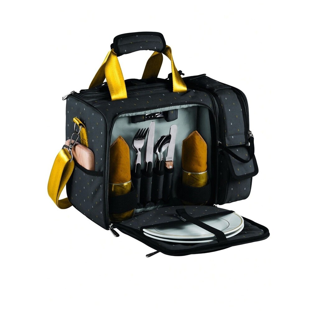Picnic Time Laguna Insulated Cooler Deluxe Service for Two, Anthology Collection